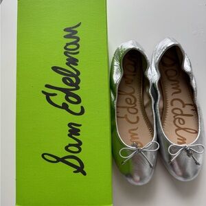Sam Edelman Felicia Ballet Flats Soft Silver 7.5W